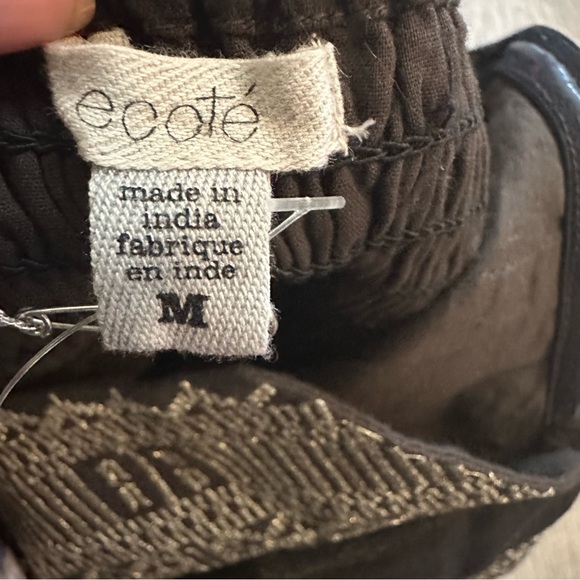 NWT! Urban Outfitters | Ecote Metallic Black Strapless Tube Dress | Size Medium - Picture 10 of 11